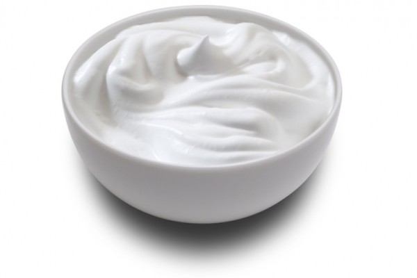 creme fraiche Un bol de crème fraîche